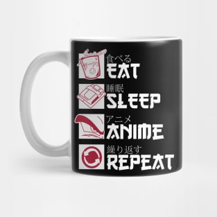 Eat Sleep Anime Repeat Cool design Mug